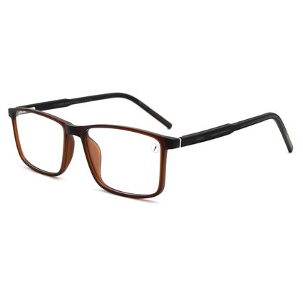 LV.IJ.0391-0230.1-Armacao-Para-Oculos-de-Grau-Masculino-Classicos-Quadrado-Marrom-Brilho--3-