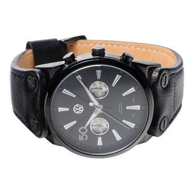 Relógio Analógico Masculino Volkswagen Beetle Multifunção Preto