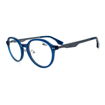 Armação Para Óculos de Grau Masculino Reebok Redondo Azul