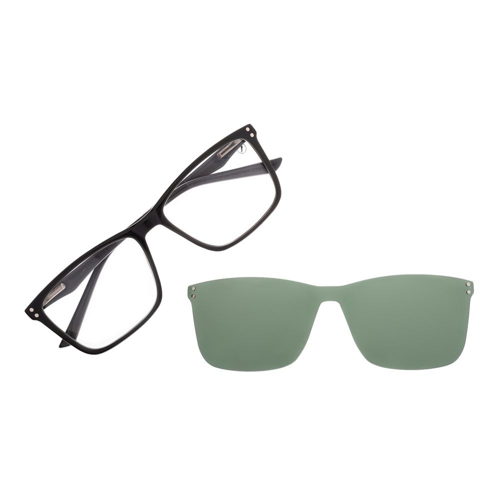Armação Para Óculos de Grau Masculino Chilli Beans Multi Polarizado Cinza - LV.MU.1113.1504 M