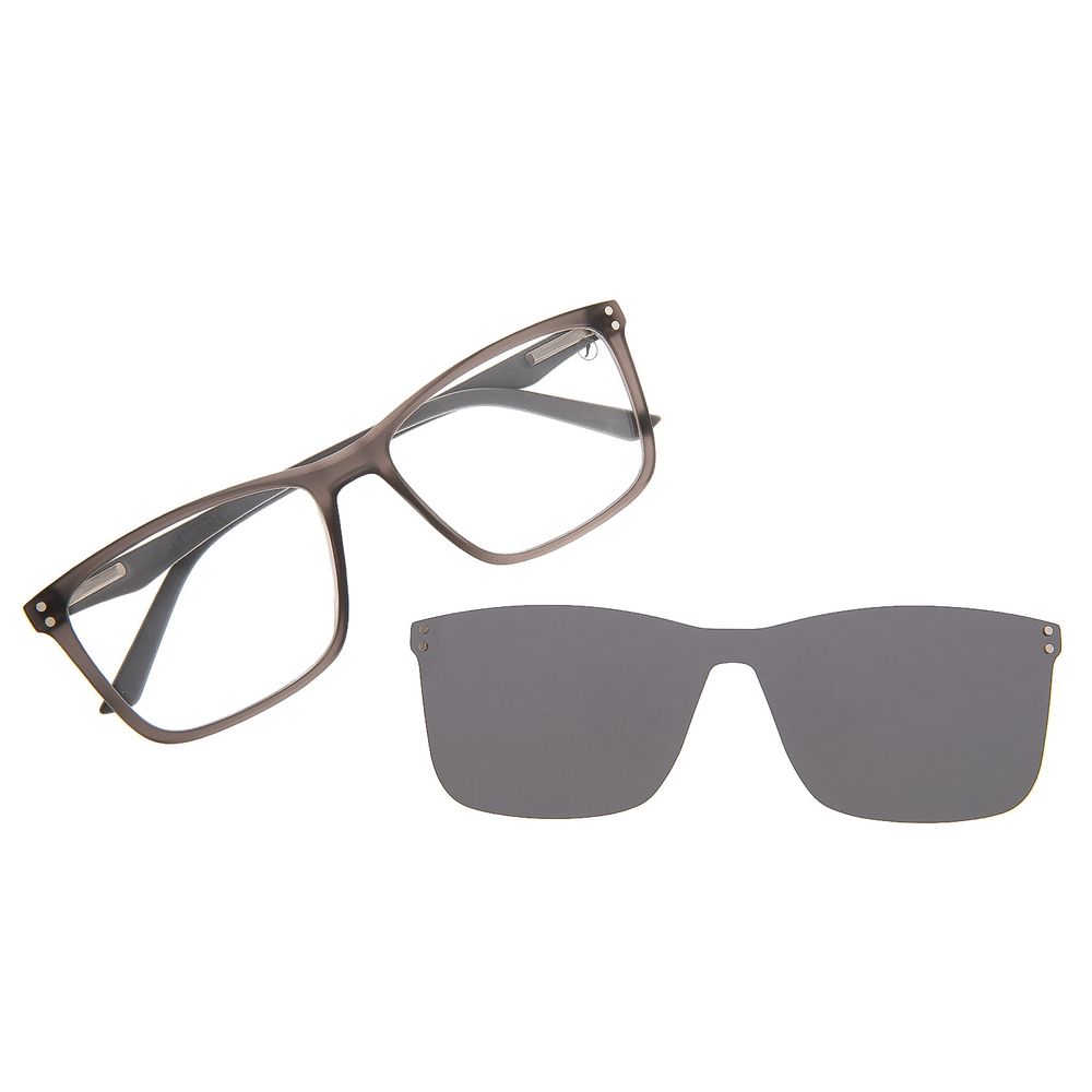 Armação Para Óculos de Grau Masculino Chilli Beans Multi Polarizado Fumê - LV.MU.1113.0504 M