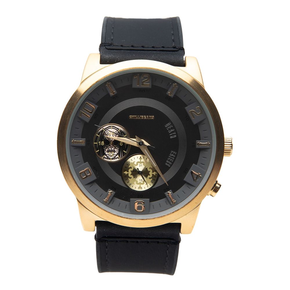 RE.ES.0309-2101-Relogio-Analogico-Multifuncao-Masculino-Harry-Potter-Comensais-da-Morte-Dourado--1-