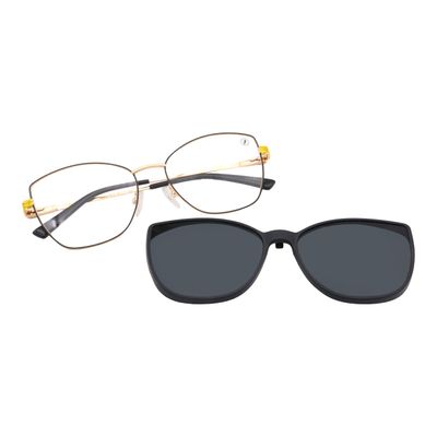 Armação Para Óculos de Grau Feminino Chilli Beans Multi Polarizado Dourado