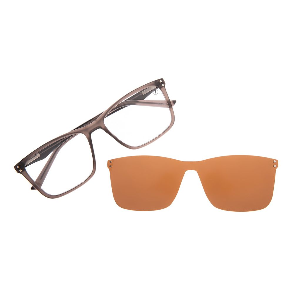 Armação Para Óculos de Grau Masculino Chilli Beans Multi Polarizado Marrom - LV.MU.1113.0202 M